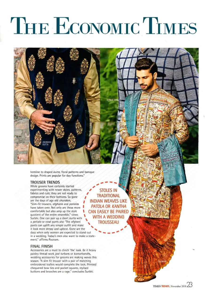 Neel Bhattacharya in artistic kurta